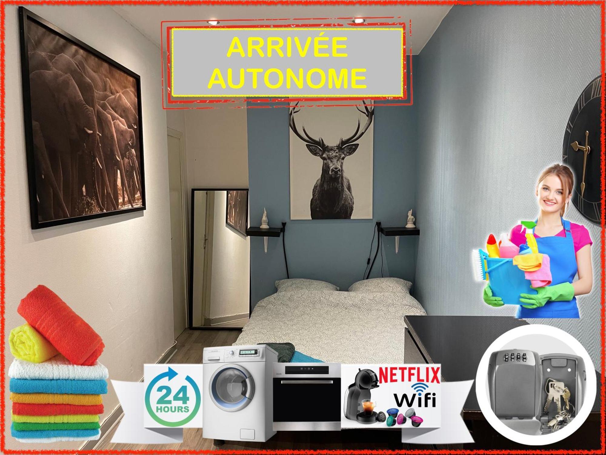 010 Chic & Cosy F1 29M2 Hypercentre Wifi Smart Tv Netflix Daire Saint-Etienne  Dış mekan fotoğraf